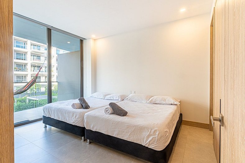 2BR Encantador Apt en Morros Zoe + Piscina