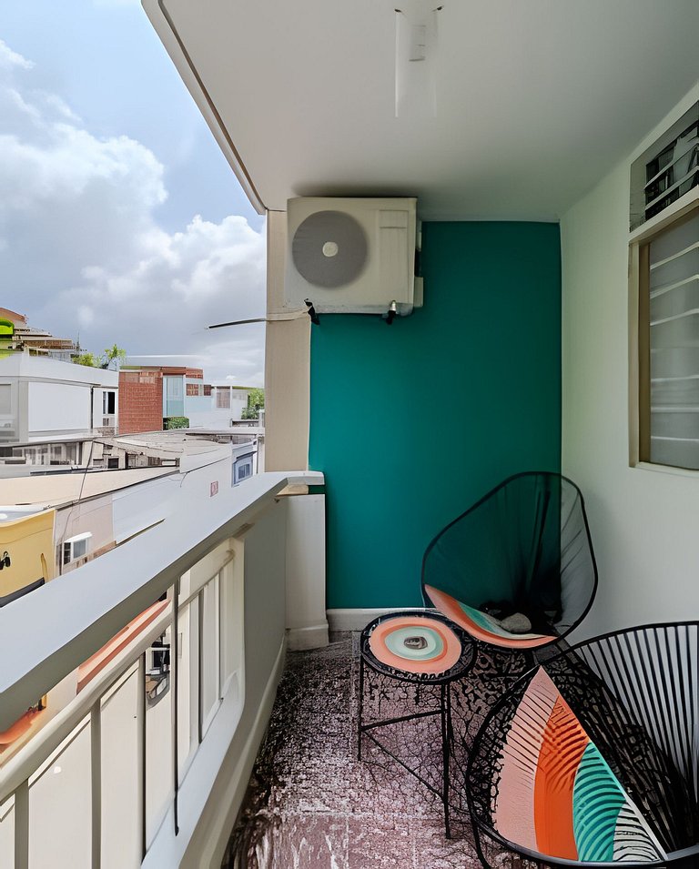 Acogedor 3BR @Centro con lavadora y AC