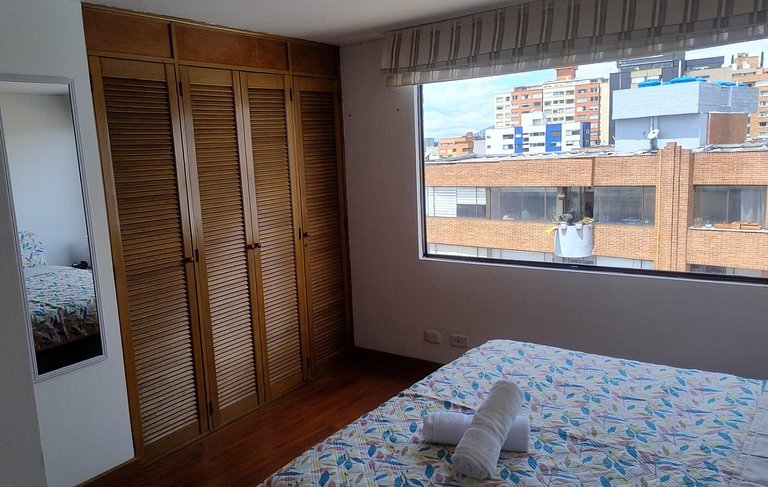 |Ahead| Comodo 2BR @Chapinero + lavadora y parking