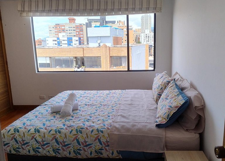 |Ahead| Comodo 2BR @Chapinero + lavadora y parking