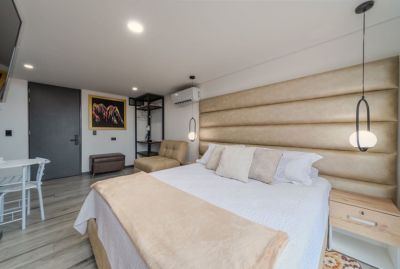 |Ahead| Confortable Loft al lado de Unicentro + AC