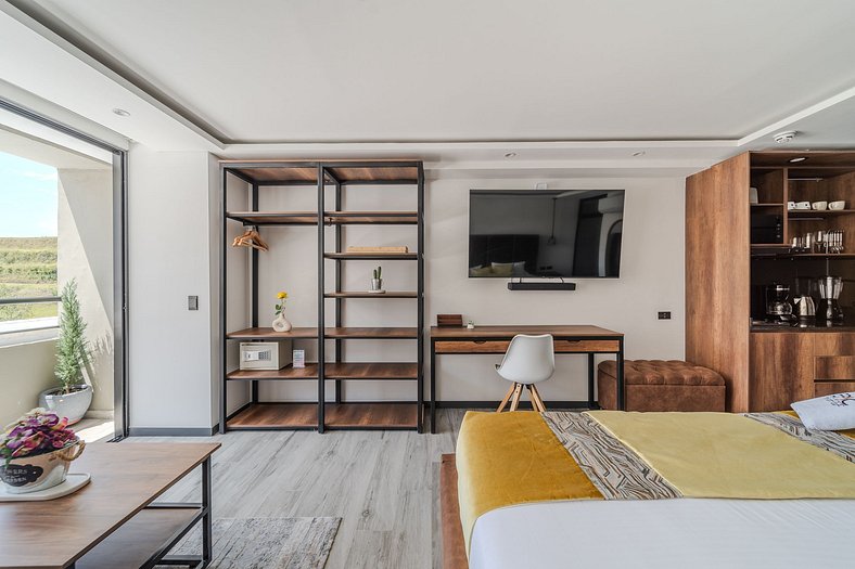 |Ahead| Innovador Loft con cama King y parking