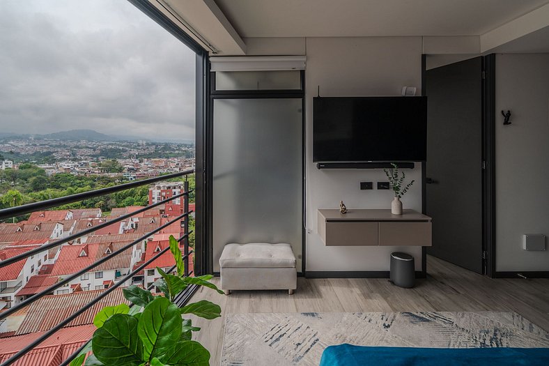 |Ahead| Minimalista Loft cerca al aeropuerto + AC