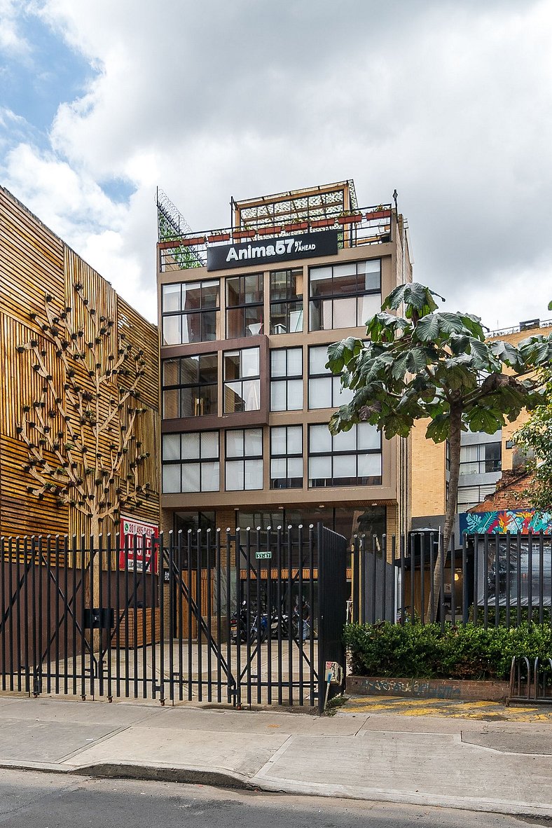 Apt Minimalista en Chapinero Central con Terraza